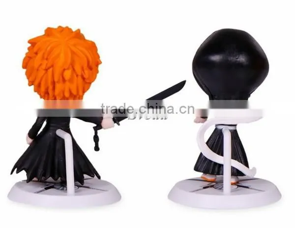 Wholesale 7.5cm hot sell japanese Anime Bleach PVC action figure,OEM pvc action figure