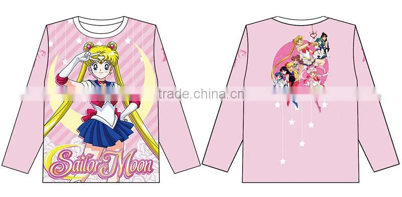 Sailor Moon Beautiful Girl Fashion Cosplay Comfortable Anime Warm Long Sleeve T Shirt