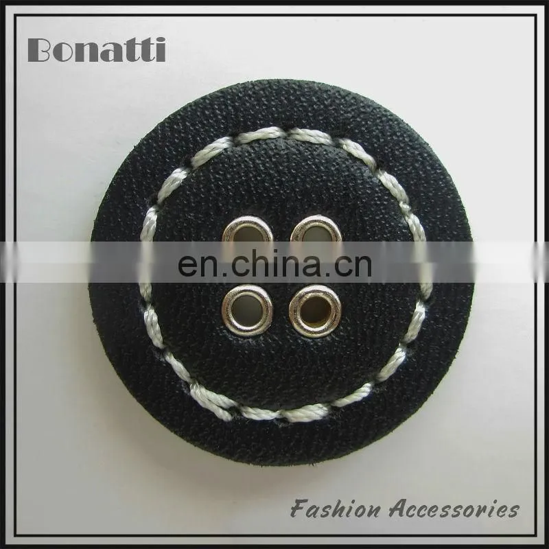 fashion leather covered buttons