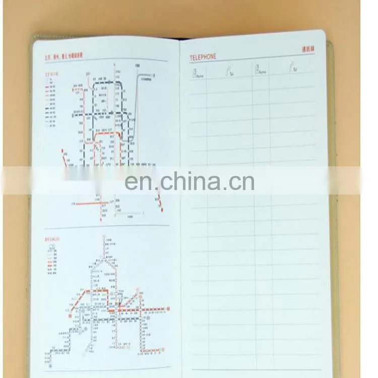 Customized cheaper price Agenda Design black Leather Cover schedule Book /Journal Bound notebook printing