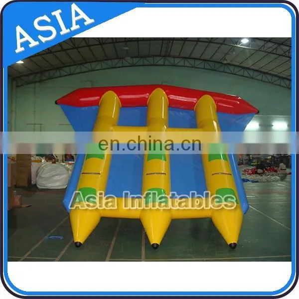 0.9mm PVC inflatable flying towables flying fish for water sports