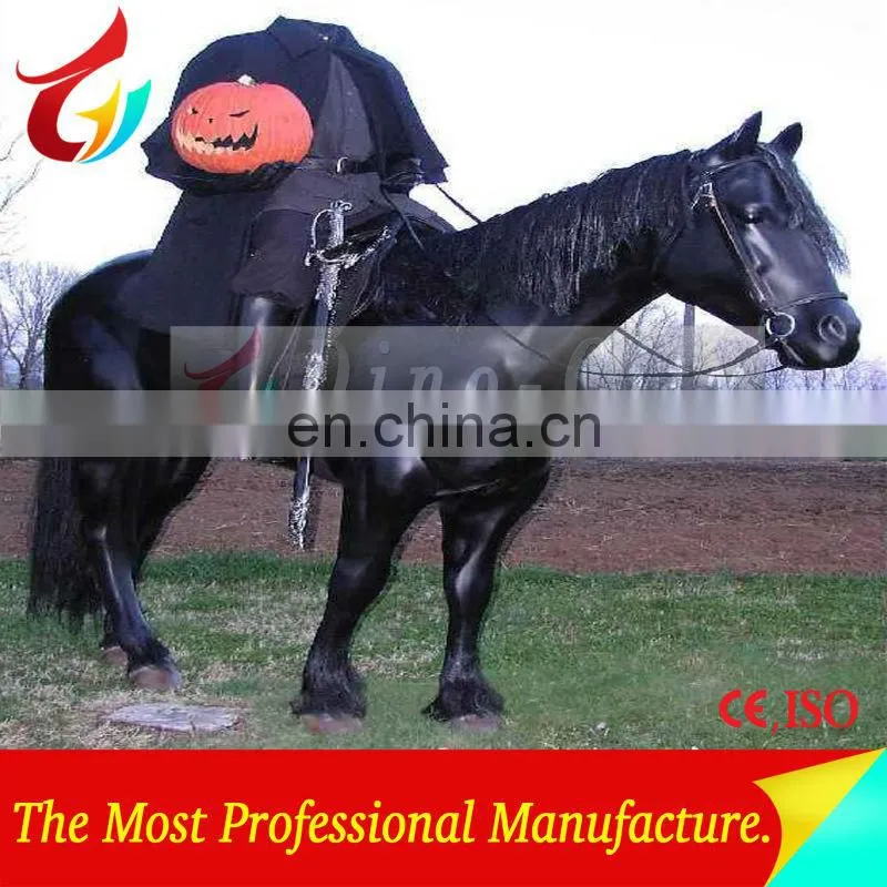 Artificial Outdoor Playground Rides Fiberglass Horse