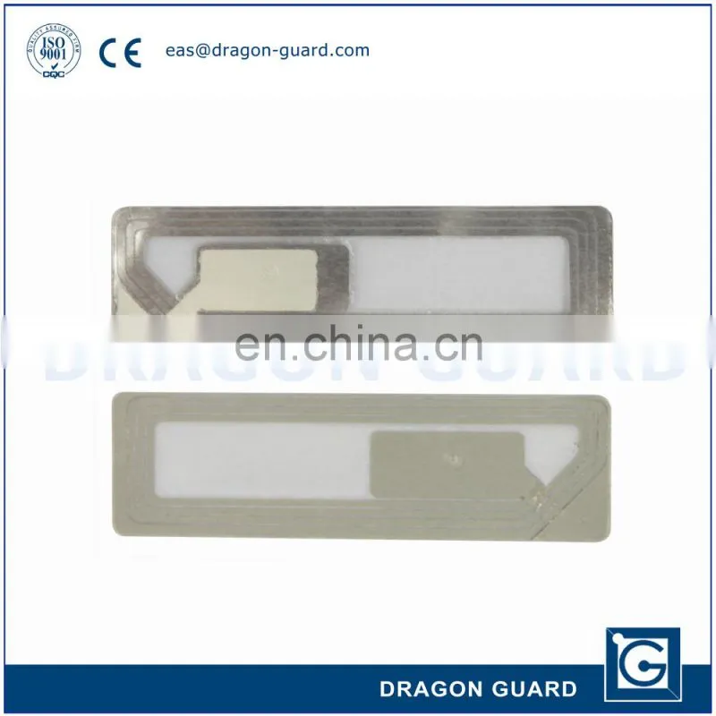 RF 8.2mhz security soft tags 4x4 clothing tag EAS RF LABEL with high quality
