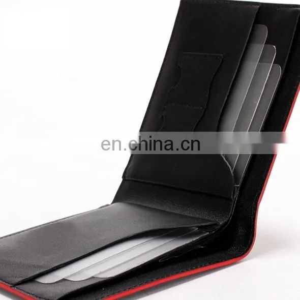 CUSTOM SPECIALIZED CHINESE HIGH QUALITY SMALL BLACK LEATHER WALLET
