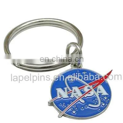 Metal Personalized design your own enamel keychain with letter
