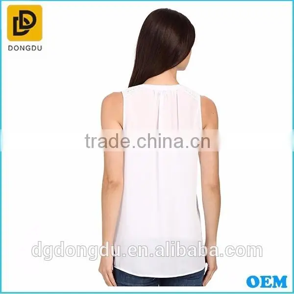 Ladies' Fashion Style High Quality Summer Casual Lady Blouse