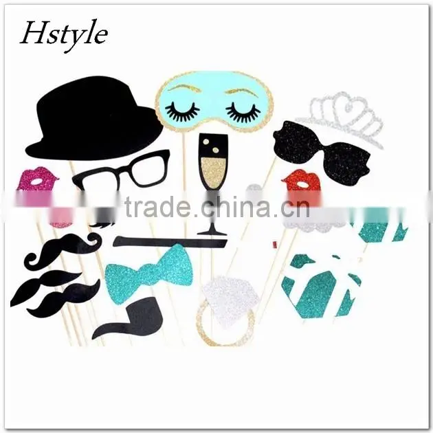 Bahoto Booth Props for Wedding Birthday Party Decoration 2016 New Design DIY Kits Photobooth Dress-up Acces PFB0087