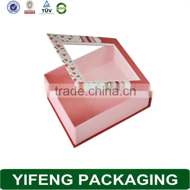 baby clothes storage folding box with PVC window