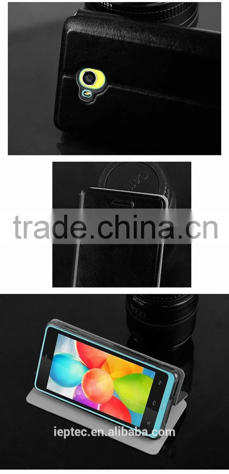 MOFi Mobile Phone Case for GIONEE GN206, Flip Leather Case Cover for GIONEE GN206