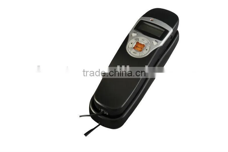 wall mounted grey slim landline bathroom corded telephone