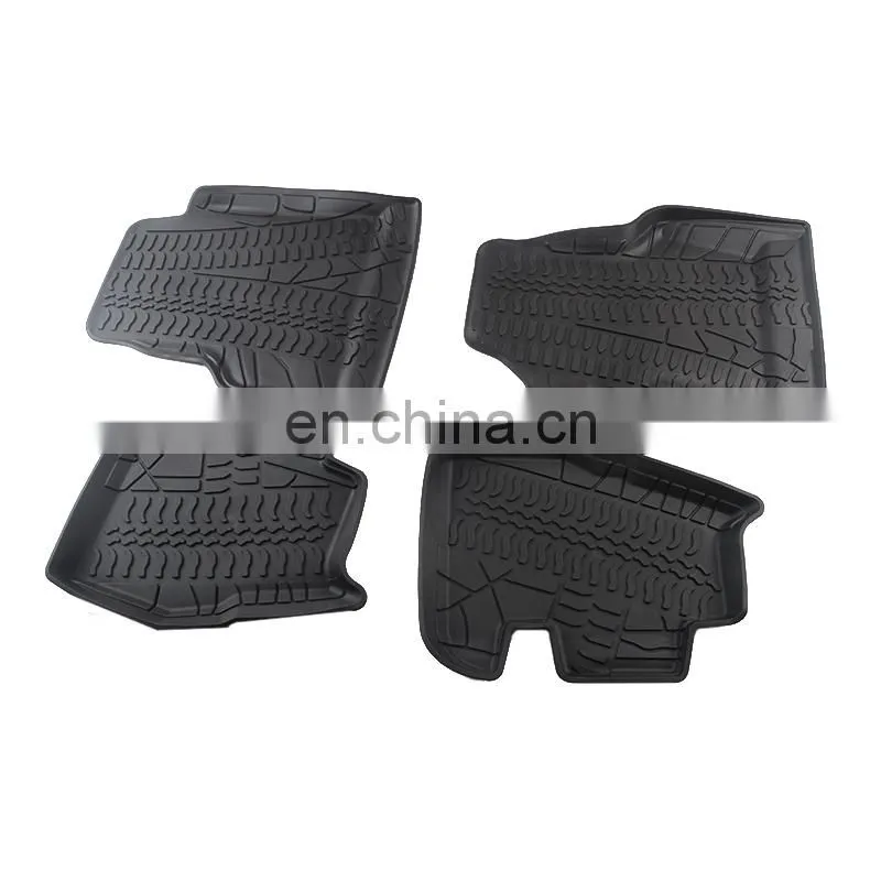 Offroad Auto Foot Mat for Jeep Wrangler TJ 97-06 Car Accessories Black Car Mat