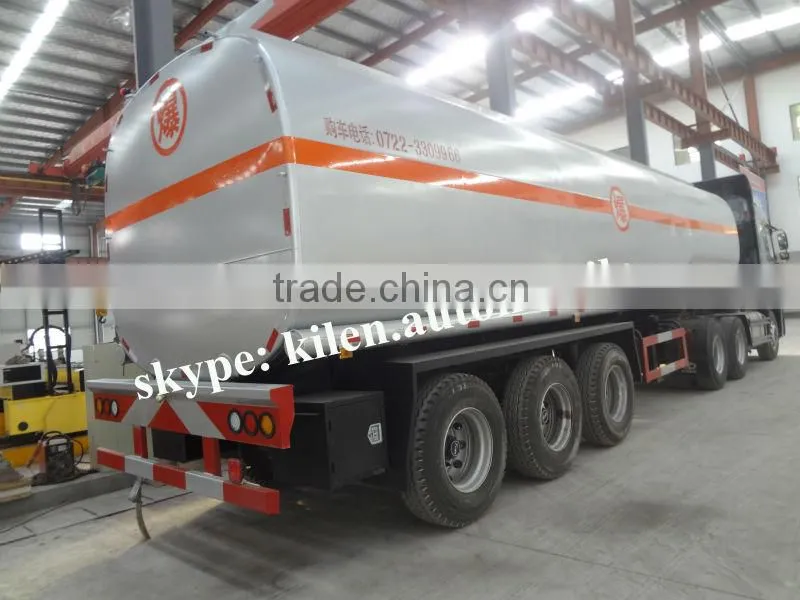 CAMC truck Tri-axles 40000-45000L fuel tanker trailer for sale