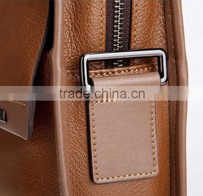 fancy real leather business computer bag