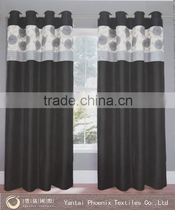 luxury fancy ready made pencil pleat window curtain
