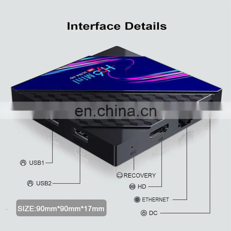 The latest Android 10.0 TV Box supports tiktok H96 Mini V8 RK3228A 1G/2G