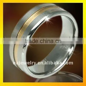 2013 NEW fashionable mens ring ,black engravable tungsten jewelry paypal