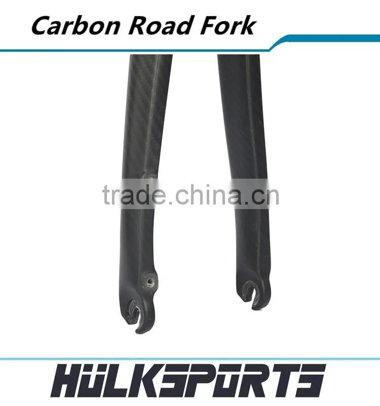 High-end road bike carbon front fork 3k/ud bicycle disc-brake fork 370mm carbon road fork