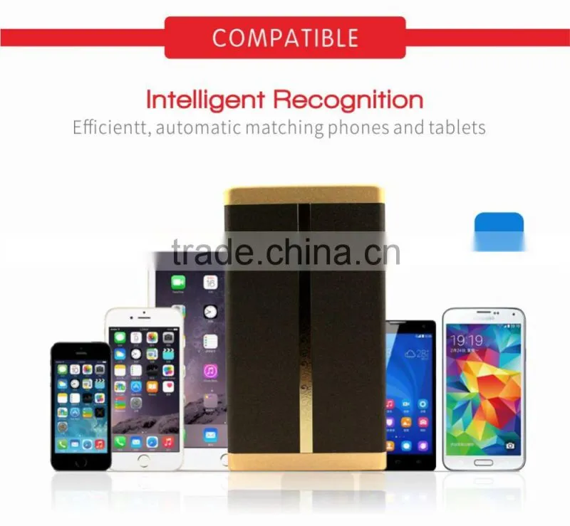 Customizing LOGO portable charger 6000mah leather power bank