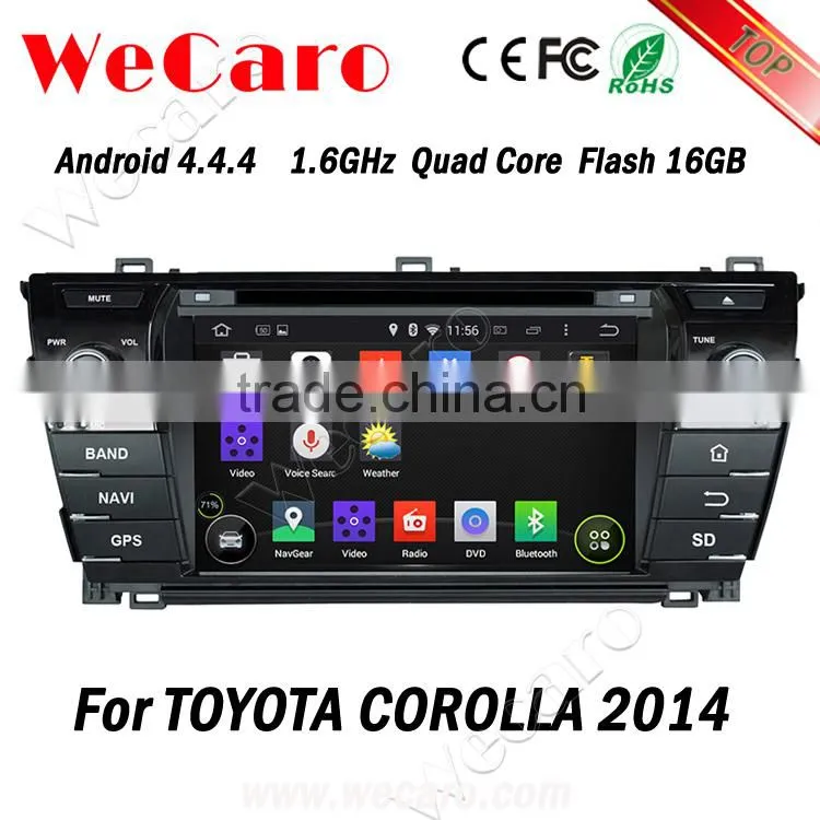 Wecaro WC-TC7019 Android 4.4.4 car stereo 2 din for toyota corolla audio system tv tuner 2014 2015