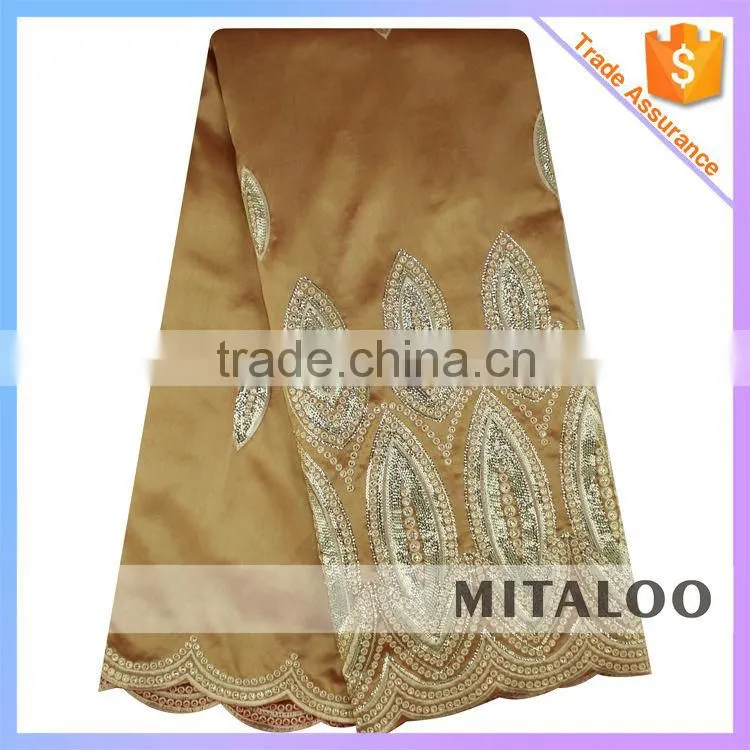 Mitaloo 2015 New Coming New Design Embroidery Lace Nigeria Wedding Lace Fabirc MGP1010