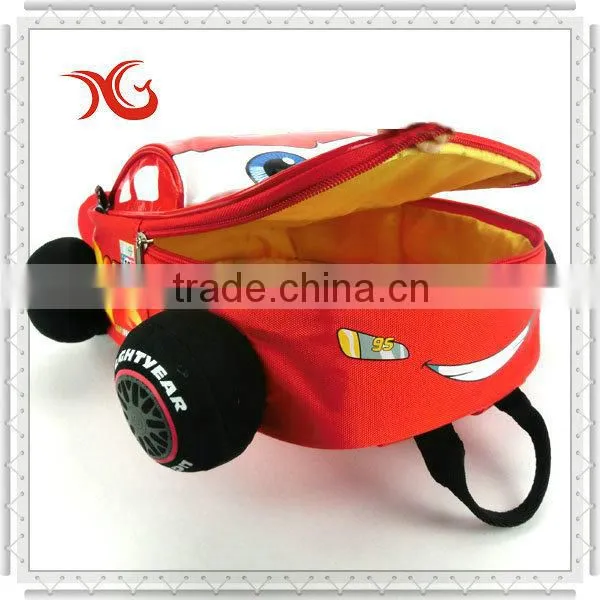 car shape kids school backpack bag