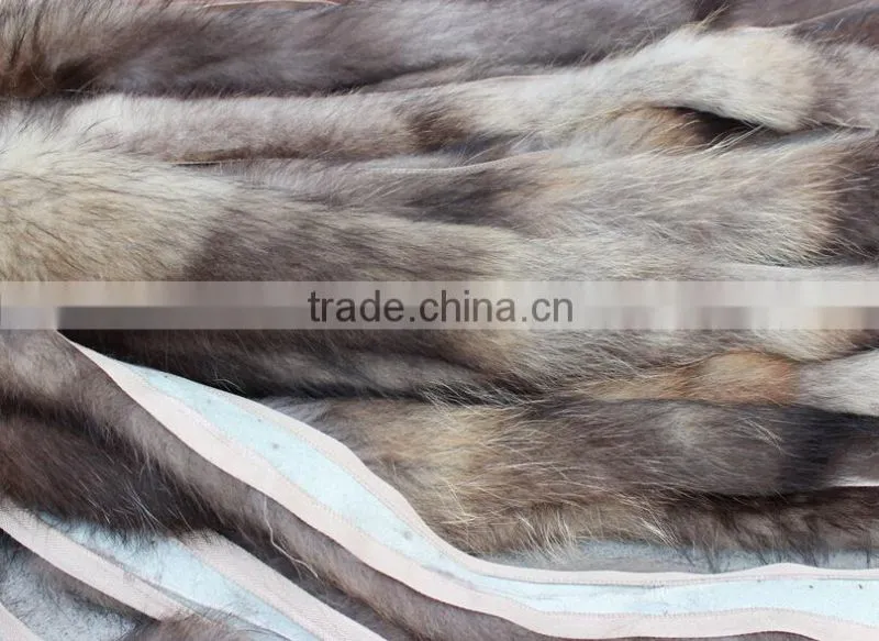 Natural Color Garment real raccoon Fur collar , Customized in length