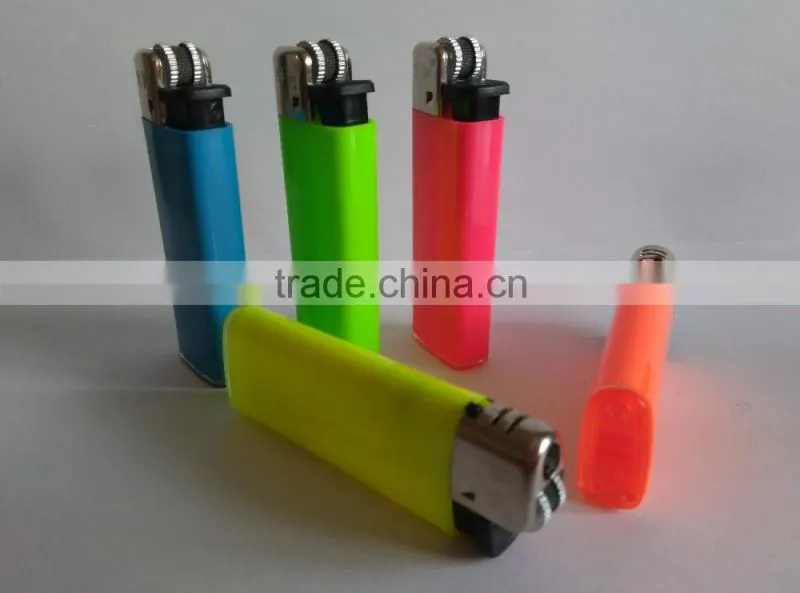 Plastic mini BIC CRICKET flint lighter FH-203 with butane gas neon color