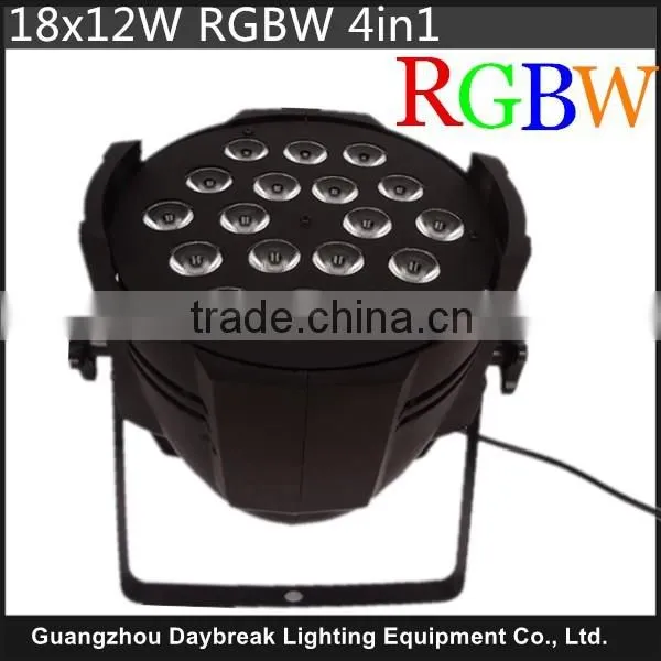 Stage led wall wash par 18 x 10w Led Par Can Light RGBW 4 In 1 DJ Lighting