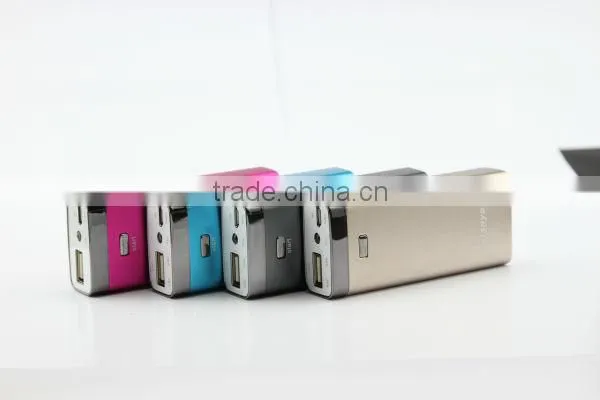 Newest aluminium alloy 5200mah mobile phone charger with over current protection
