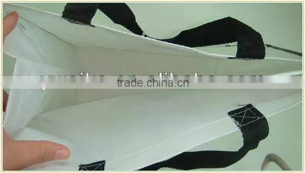 White laminated pp woven bags