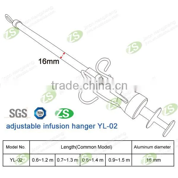 Aluminum Alloy Hospital Transfusion IV Pole / Infusion Pole / Infusion Set
