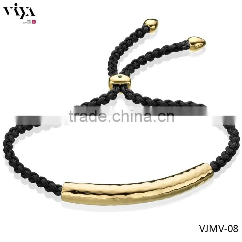 Wholesale micro setting zircon bracelet Braided stone beads Bracelet With Stainless Steel beads