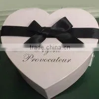 Customized paper box with ribbon