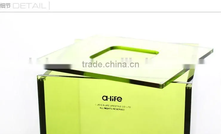 OEM clear acrylic color creative tissue box