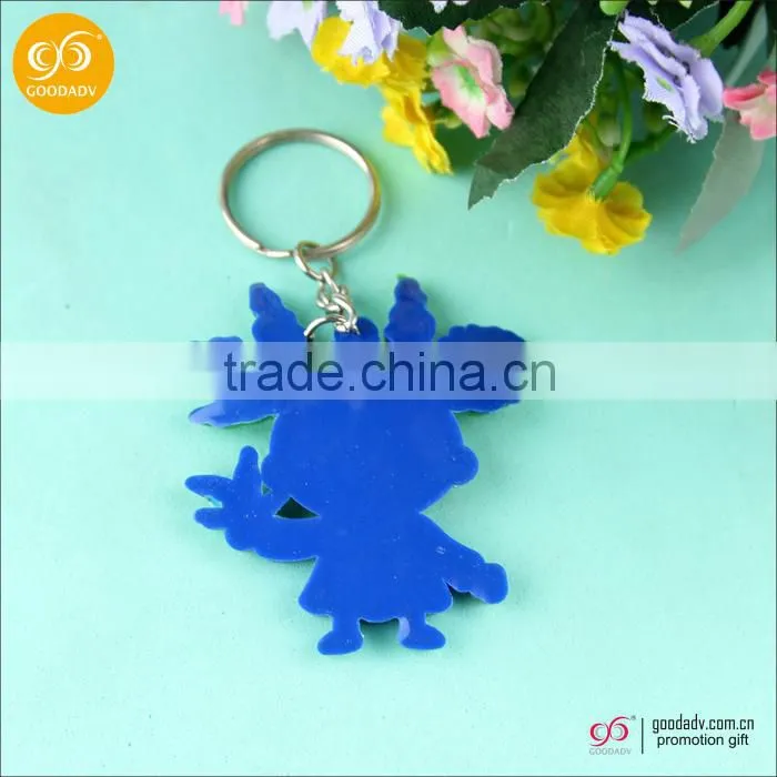 Fashion new products custom soft pvc cartoon character gift keychains