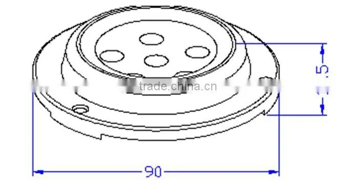 6W underwater surface mount yacht boat marine light