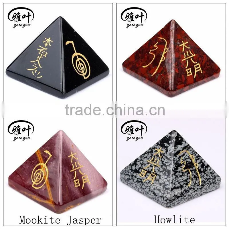 Wholesale fengshui crystal pyramid reiki chakra healing rose quartz pyramids