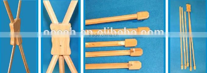 Bamboo X-frame Stand, X Banner Stand for Advertisement, Portable