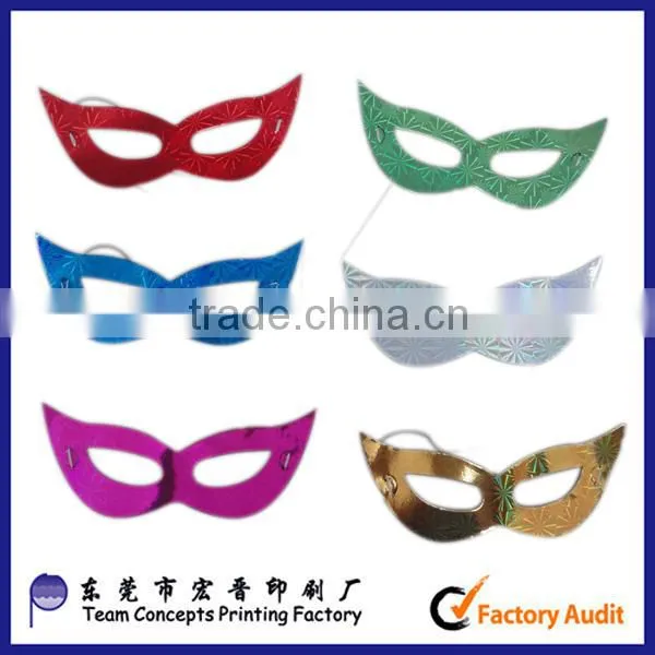 Holiday Wholesale Shiny Paper Party Mask