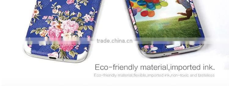 Free sample!!3d skin sticker for s4 accept paypal