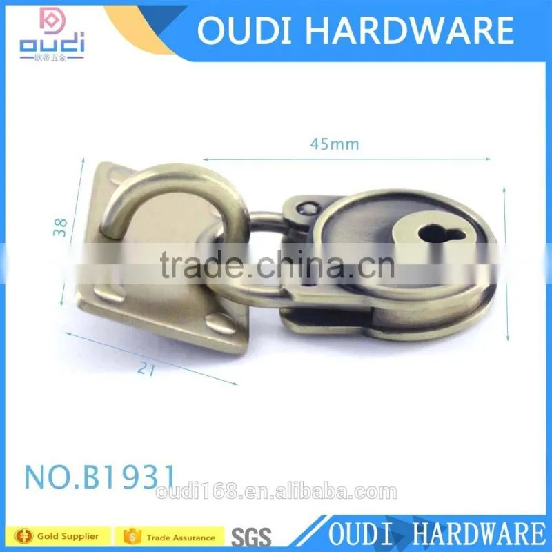 handbag parts and accessories fashion bow metal lock for bag