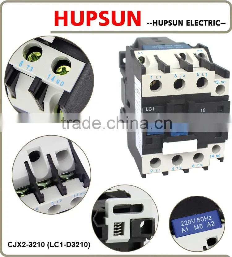 LC1-D32 types of electric ac contactor 220V 3P 3 NO 3 NC contactor