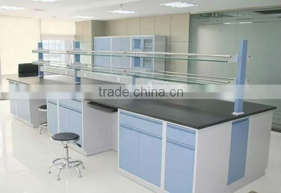 Physical laboratory bench with galvanized steel material