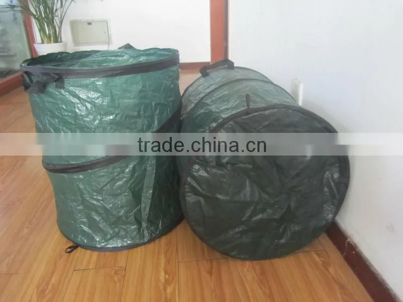 24L-385L Durable 600D Oxford Garden Spring Bucket Yard Bag,/Leaf Collector Bag/ Garden Leaf Bin