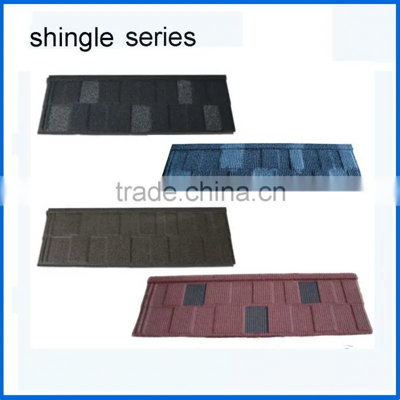 Trade Assurance stone coated steel roof tiles,stone coated metal roof tile