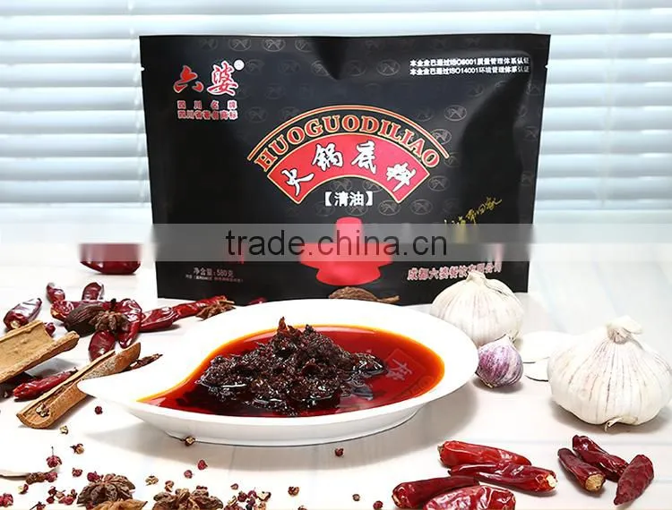 2016 newest chinese traditional food spicy flavor hot condiment sauce
