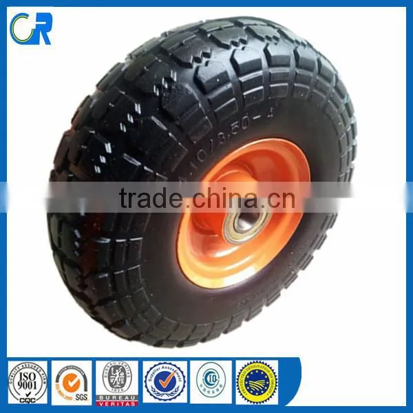Folding hand trolley wheel