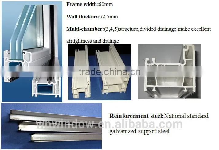 Hot economic UPVC fix window and double casement window with high quality/cheap price