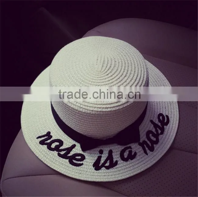 crocheted raffia straw sun hat, wide brim floppy beach hat