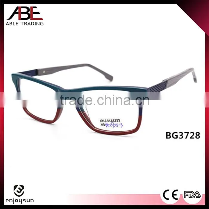 classic 2016 square muliti color quality handmade new stylish acetate eyeglasses optical frames optics spectacle wholesale